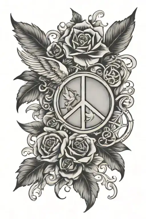 Tattoo With The Words Peace Prosperity Patience And Make It Biblical