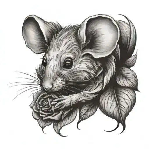 Fluffy Mouse Rose Date