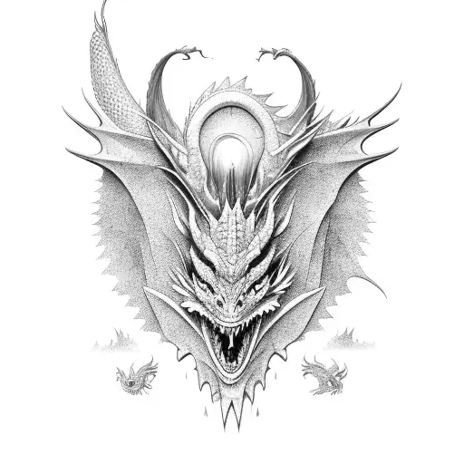 Dragon Con Alas Abiertas