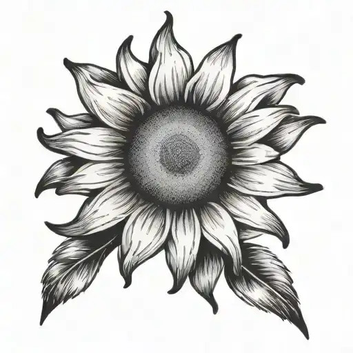Sun With Daisy Flower Holding It