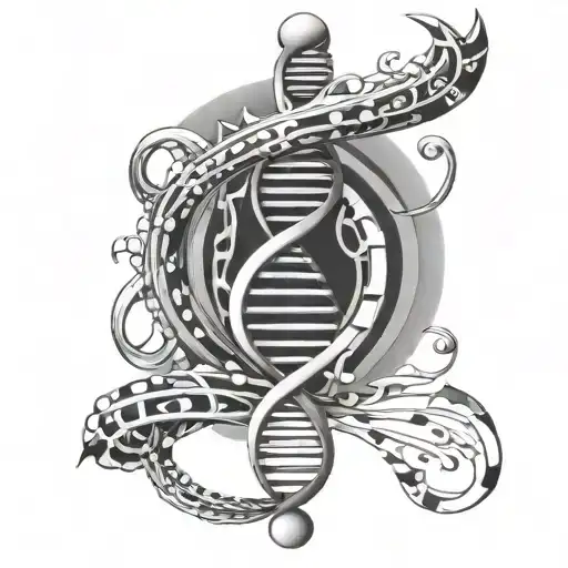 Dna Strand Up Arm To Shoulder