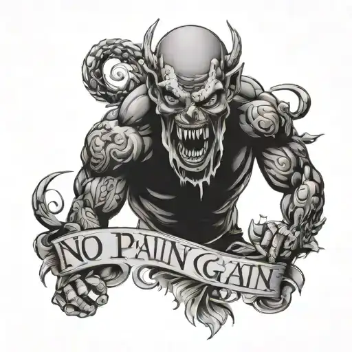 No Pain No Gain Strength From The Madness