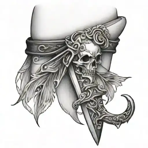 Garter Thigh With Dagger