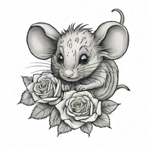 Fluffy Mouse Rose Date