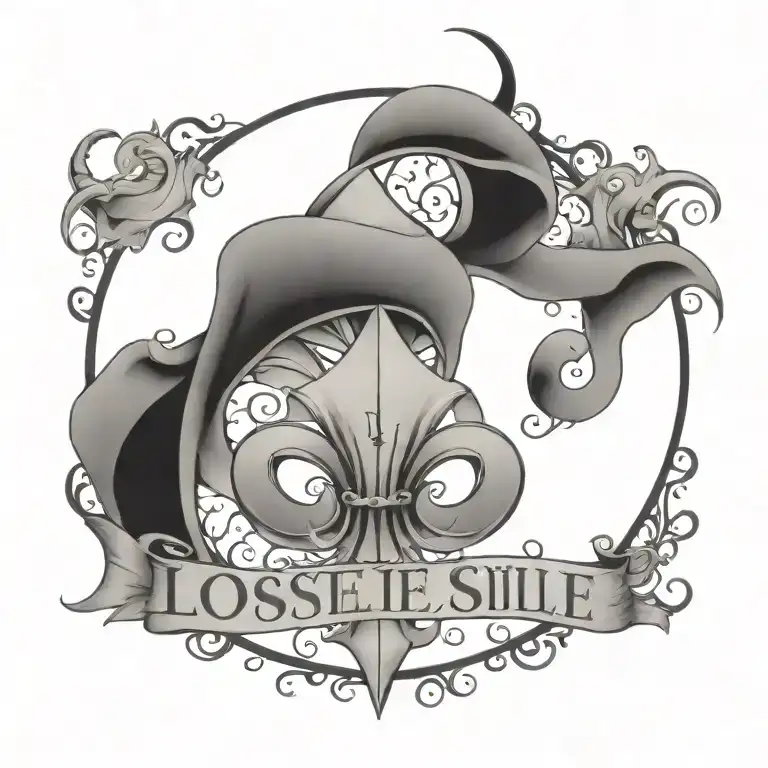 The Word Loiselle With A Flur De Lis Below