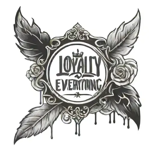 Loyalty Over Everything With Blood Dripping