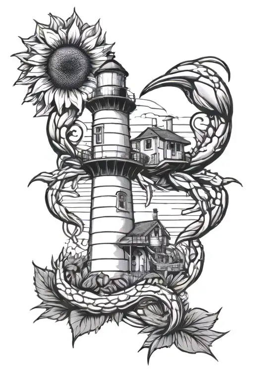Sunflower Crab Lighthouse Overlooking