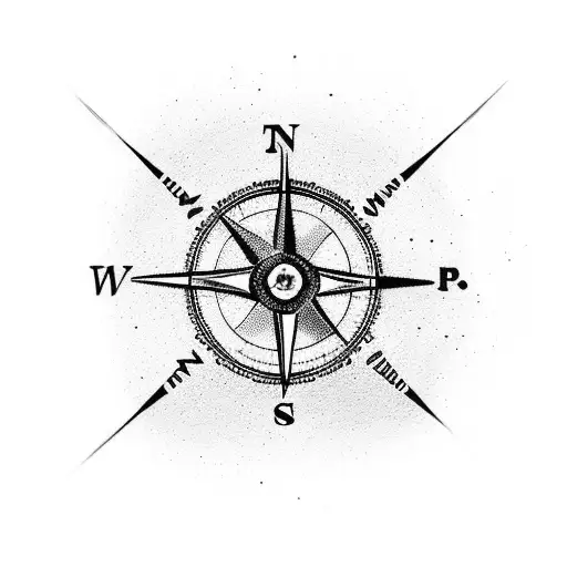 A Travel Compass With Animal Footprints Instead Of Directions