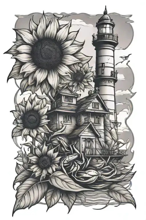 Sunflower Crab Lighthouse Overlooking
