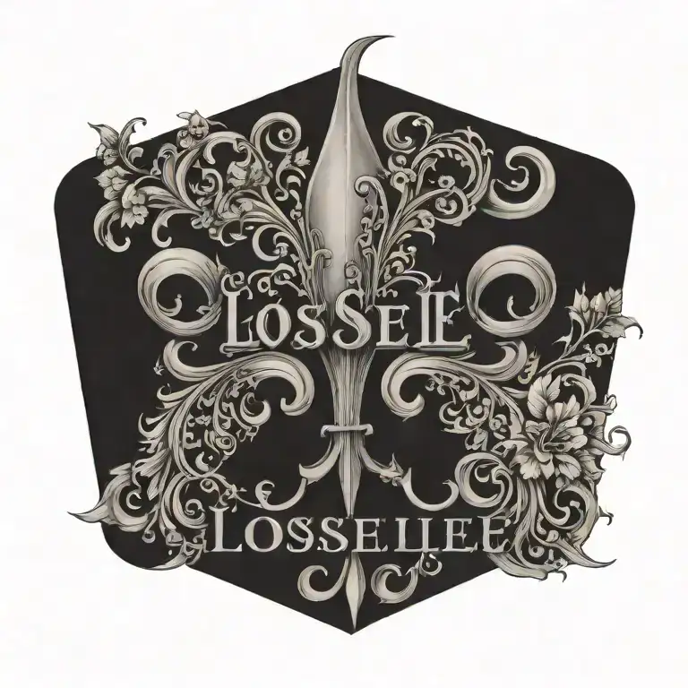 The Word Loiselle With A Flur De Lis