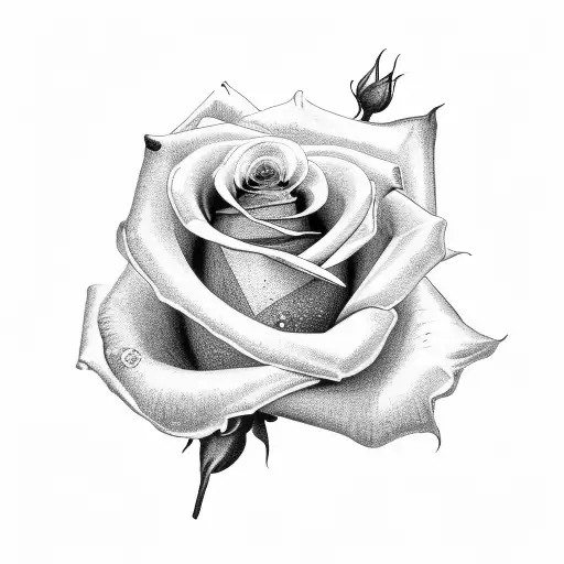 A Lyric From 'That's Amore' Wrapped Around A Rose