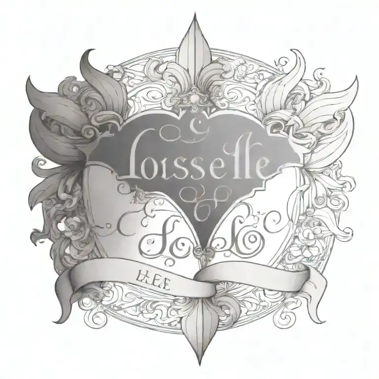 The Word Loiselle With A Flur De Lis