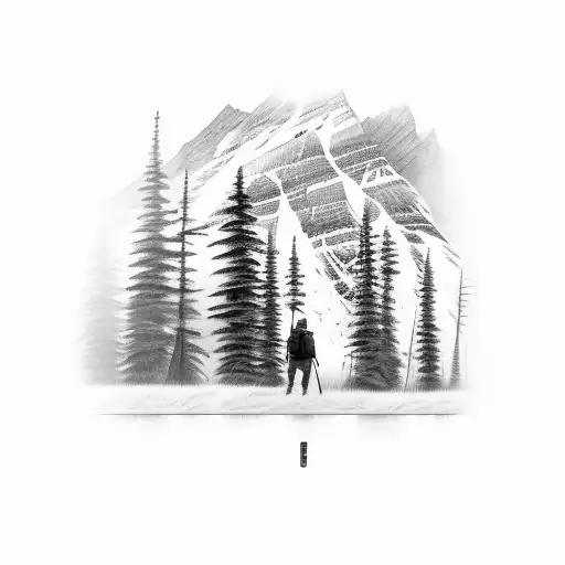 A Backpacker Capturing A Stunning Sunset In Jasper National Park