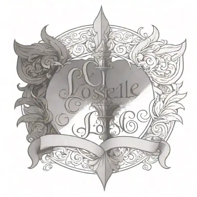 The Word Loiselle With A Flur De Lis