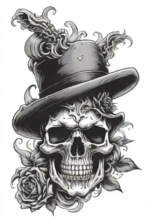 Skull And Smoke Coming