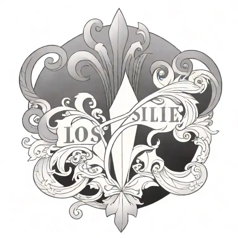 The Word Loiselle With A Flur De Lis