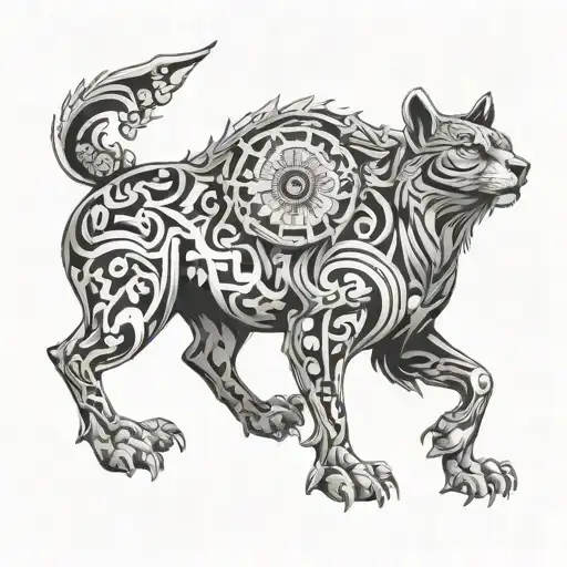 Background For Animal Tattoos On The Torso