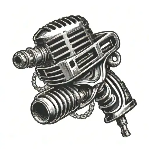 A Gun Morphing Into A Microphone With Prison Bars In The Background