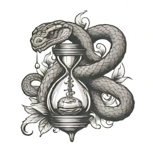 Snake Around An Hourglass