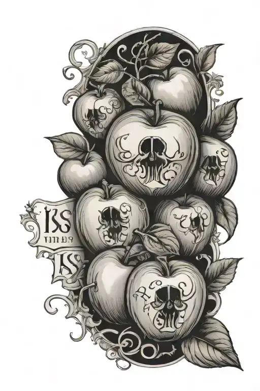 Collage Of Apples With The Word Signorellis On There