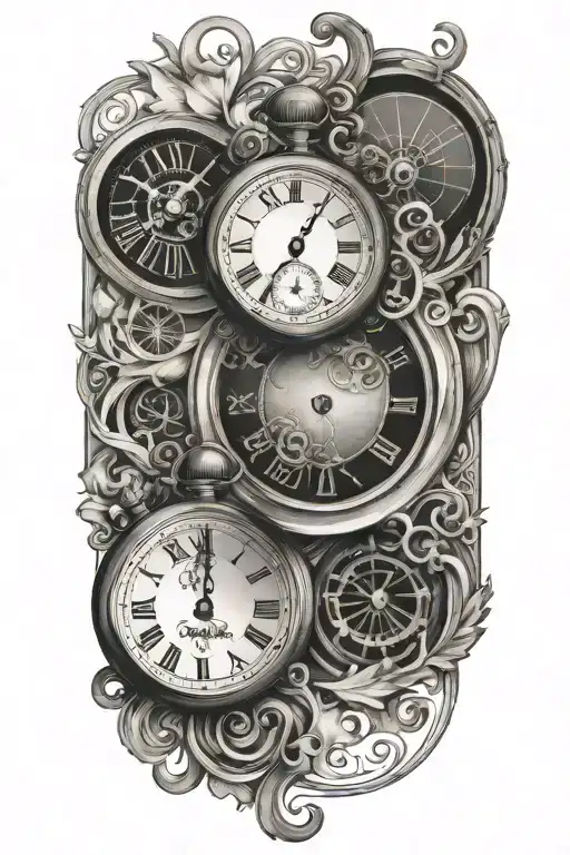 Two Time Clocks Side By Side