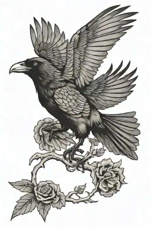 Crow Flying