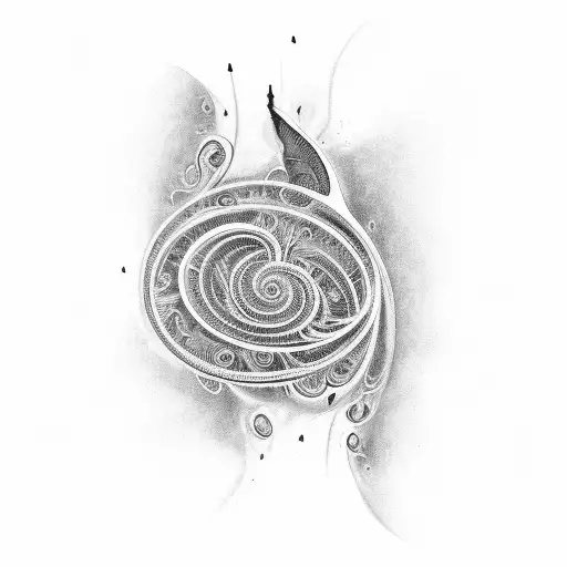 An Intricate Black And Grey Tattoo Of A Poem Written In Musical Notes