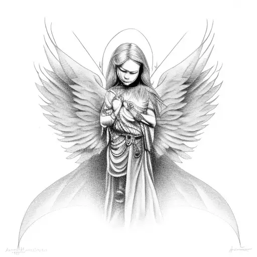 Angel With Wings And Thunder