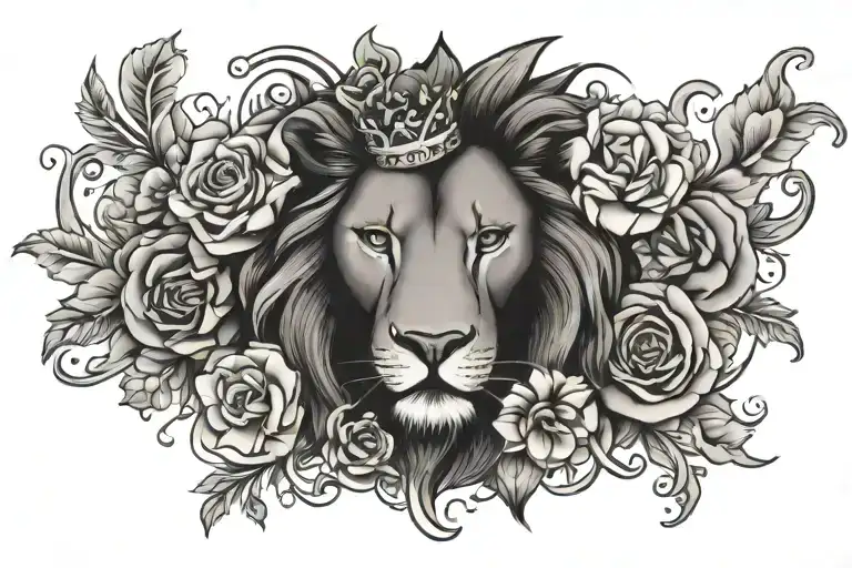 Floral Zodiac Leo Crown