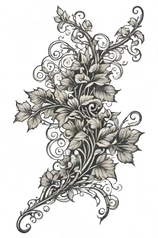 Black Megic W Vine Wrapping Itself