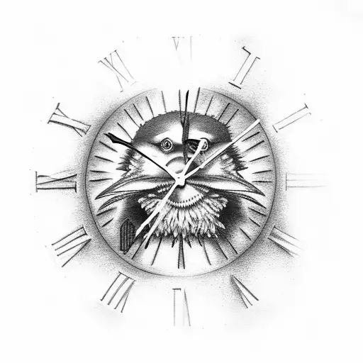 Crow Clock Gothic