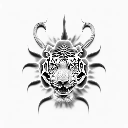 Buddha Dragon Tiger Lion Elephant