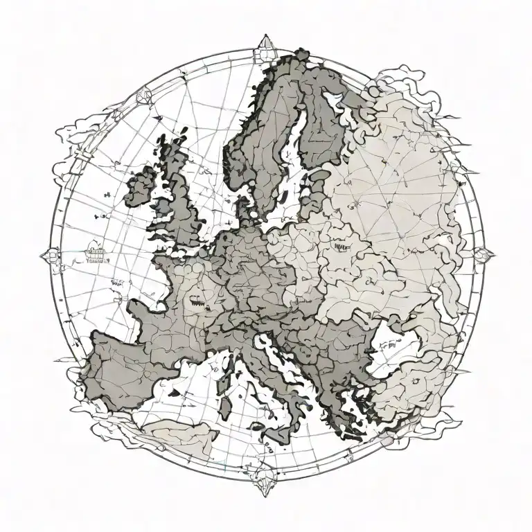 Europe Map Outline