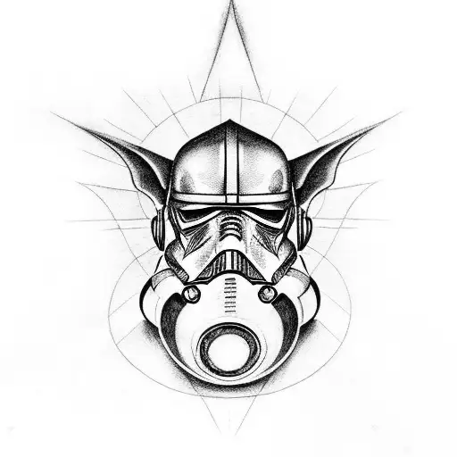 Lord Of The Rings With Star Wars Outlines