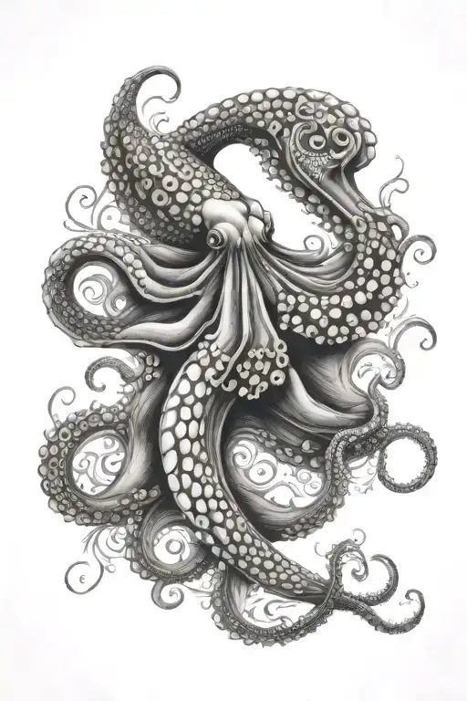Octopus And Mermaid Tail