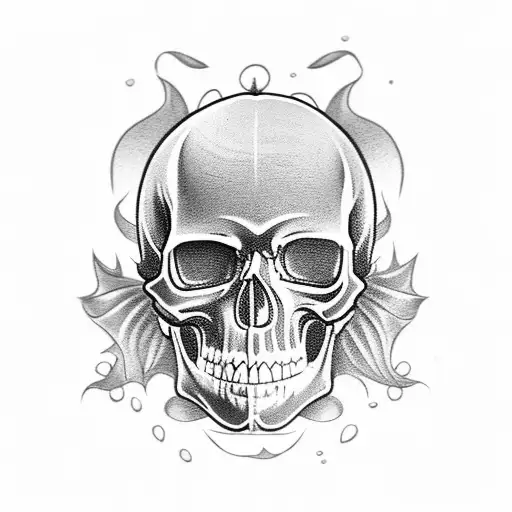 Cartoon Candy Skull