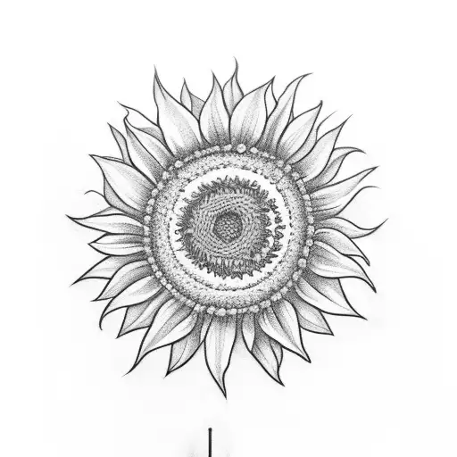 Queens Crown With A Sunflower