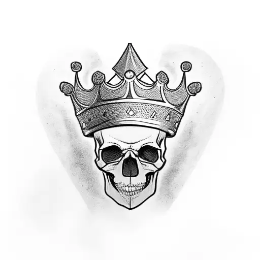 Skull With Kings Crown