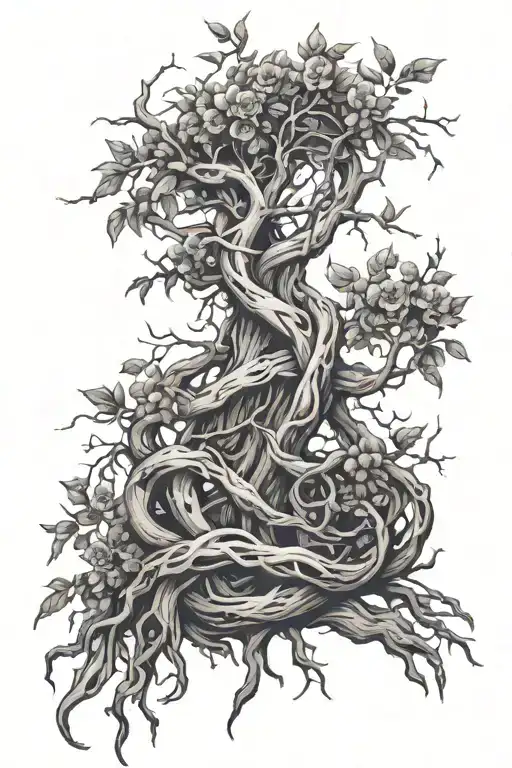 Poison Tree Intertwined Branches Stretching And Securing Around My Wrist