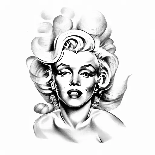 Marilyn Monroe Con Cabello De Medusa