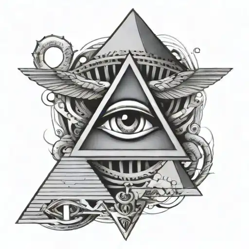 All Seeing Eye Eye Horus Pyramid