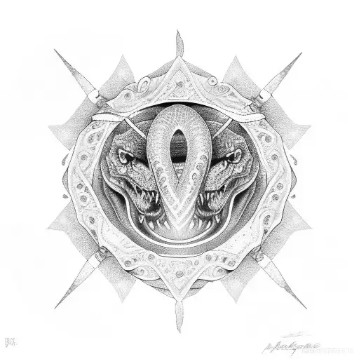 Dagger Snake Mandala