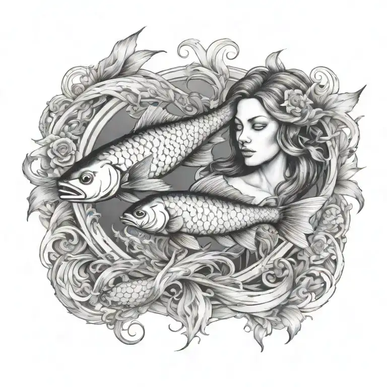 Virgo Women Pisces Fish Swimming