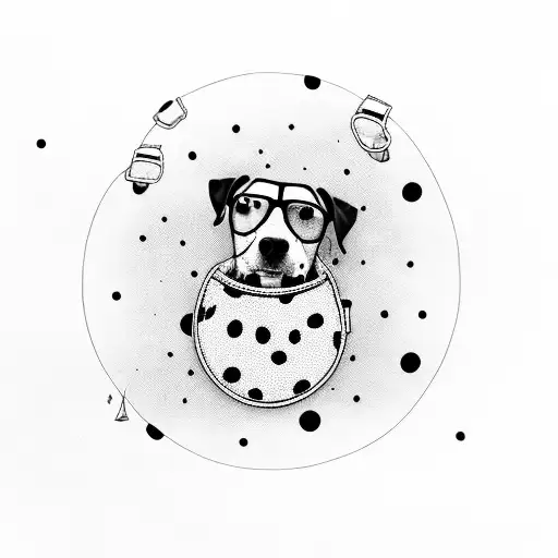 Spotty Dog In A Parachute