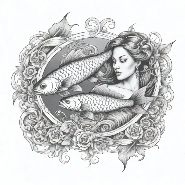 Virgo Women Pisces Fish Swimming