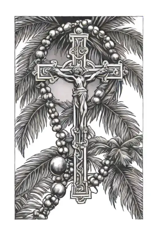 Rosary And Palm Trees