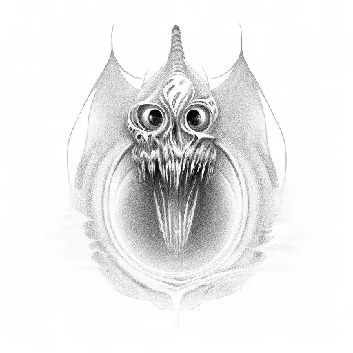 A Mythical Monster Emerging From The Depths Of A Black Hole