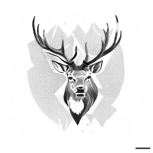 A Majestic Stag Emerging From A Dense Forest