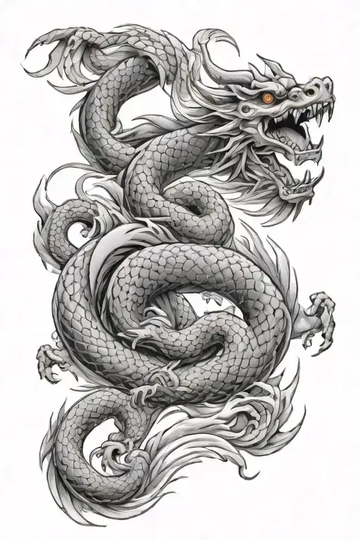 Japanes Dragon Sleve