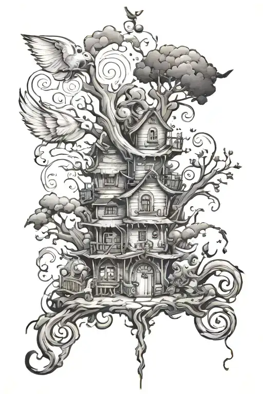 I Want A Tattoo That Represent Good And Bad Times During Childhood And Growing Up In A Bad Household